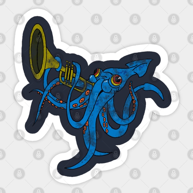 Runaway Squid Sticker by The Most Magical Place On Shirts